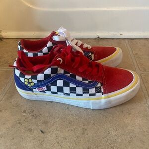 Brighton X Vans primary color sneakers